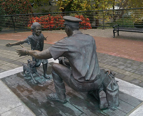 The Homecoming, Nathan Scott, sculptor,Victoria, BC