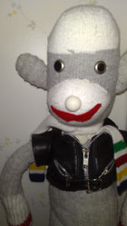 Martin Dosh's sock monkey