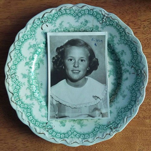 Eileen as a child, her aunt's plate